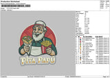 Pitatext Embroidery File 6 sizes