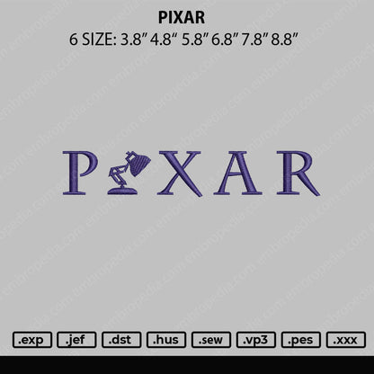Pixar Embroidery Fil 6 sizes