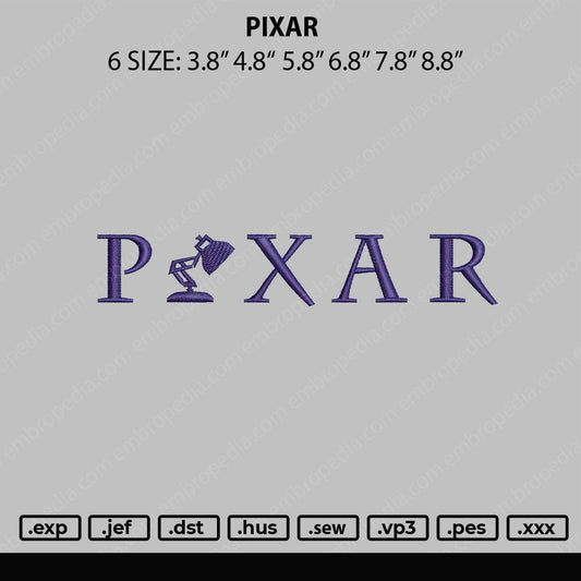 Pixar Embroidery Fil 6 sizes