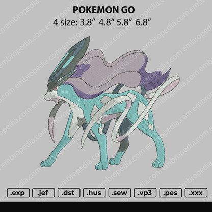 Pokemon Go Embroidery File 4 size