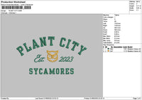 Citytext 0109 Embroidery File 6 sizes