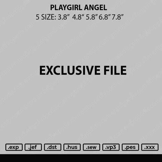 Playgirl  Embroidery File 5 sizes