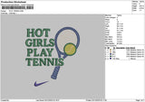 Tennistext 0212 Embroidery File 6 sizes