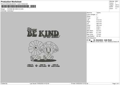 Flowerkind V2 Embroidery File 6 sizes