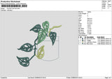Leaf 2208 Embroidery File 6 sizes