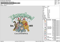 Dland Pooh Xmas Embroidery File 6 sizes