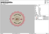Postrescircle Embroidery File 6 sizes