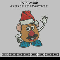 Potatohead Embroidery File 6 sizes