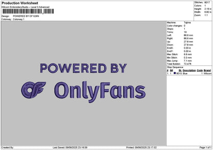 Onlytext V2 Embroidery File 6 sizes