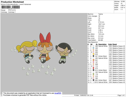 PPG V2 Embroidery File 4 size