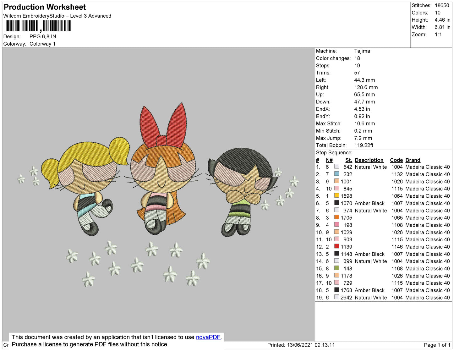 PPG V2 Embroidery File 4 size