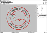 Premedtext Embroidery File 6 sizes