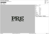 Pre Embroidery File 6 sizes