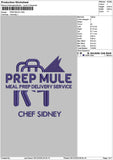 Preptext Embroidery File 6 sizes