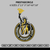 Prestigecircle Embroidery File 6 sizes