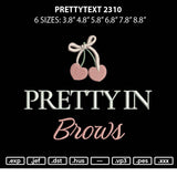 Prettytext 2310 Embroidery File 6 sizes