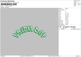 Prismtext Embroidery File 6 sizes