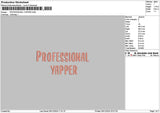 Yappertext Embroidery File 6 sizes