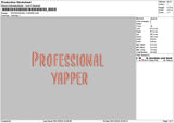 Yappertext Embroidery File 6 sizes