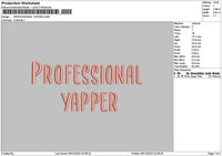 Yappertext Embroidery File 6 sizes