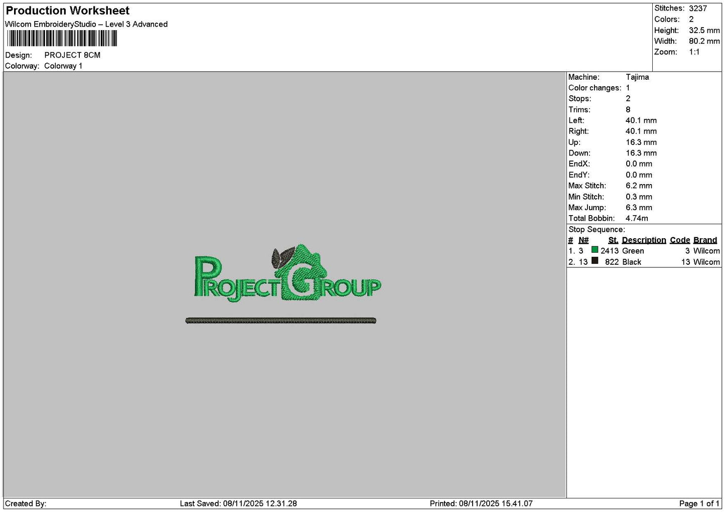 Project Text Embroidery 2 Files