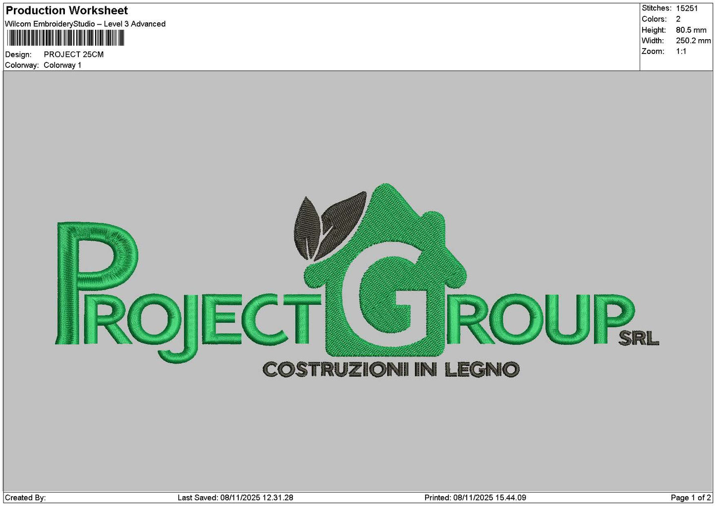 Project Text Embroidery 2 Files