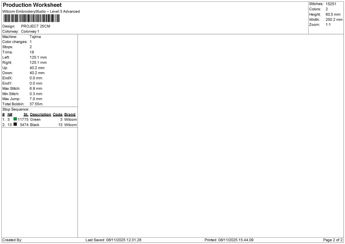 Project Text Embroidery 2 Files
