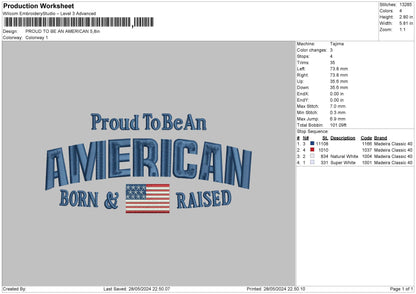 Proudtext Embroidery File 6 sizes