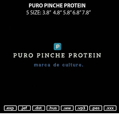 Puro Pinceprotein Embroidery File 5 sizes
