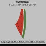 Watermelon Embroidery File 6 sizes