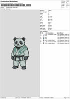 Panda2705 Embroidery File 6 sizes