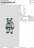 Panda2705 Embroidery File 6 sizes