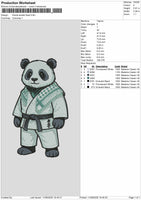 Panda2705 Embroidery File 6 sizes