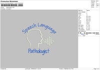 Pathologiestext Embroidery File 6 sizes