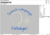 Pathologiestext Embroidery File 6 sizes