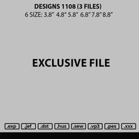 Designs 1108 Embroidery 3 Files