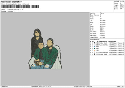 Photoflat 2601b Embroidery File 6 sizes