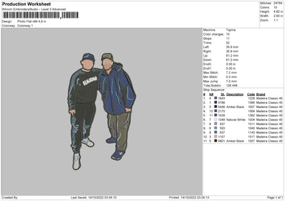 Photoflat V89 Embroidery File 6 sizes