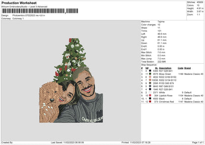 Photoembro 0702 Embroidery File 6 sizes