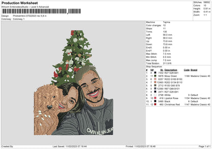 Photoembro 0702 Embroidery File 6 sizes