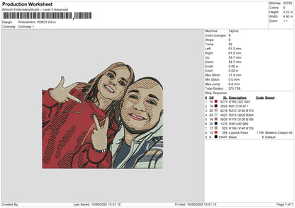 Photoembro 1506 Embroidery File 6 sizes