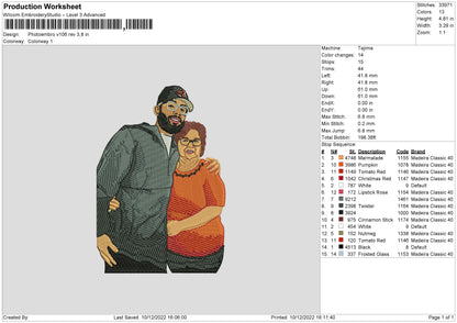 Photoembro V106 Embroidery File 6 sizes