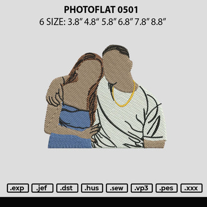 Photoflat 0501 Embroidery File 6 sizes
