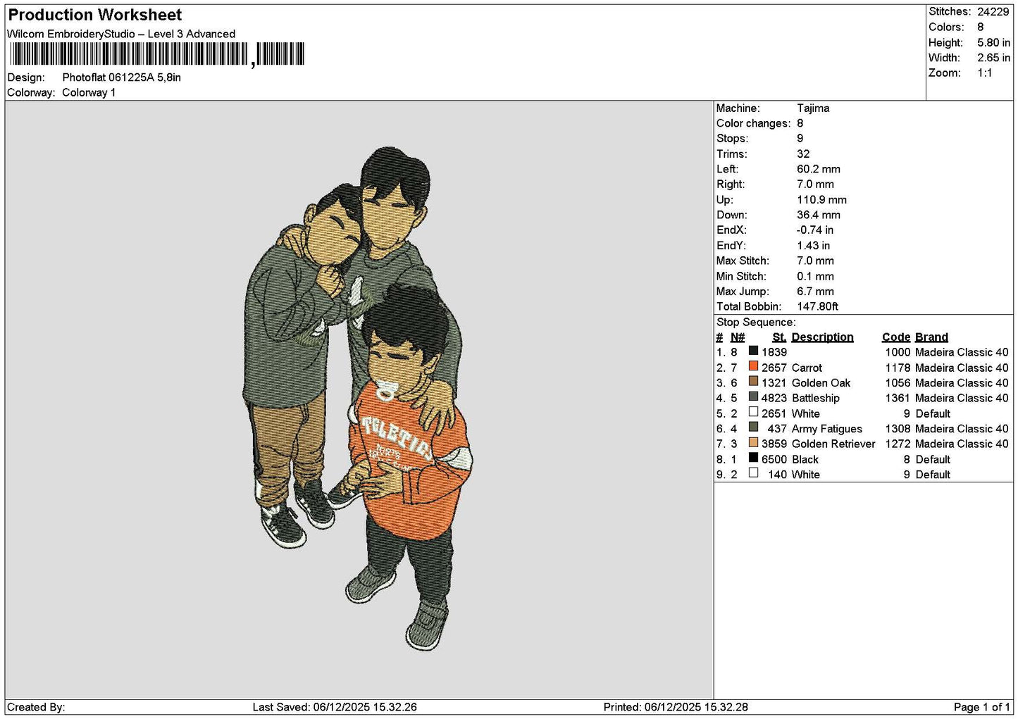 Photoflat 0612a Embroidery File 6 sizes