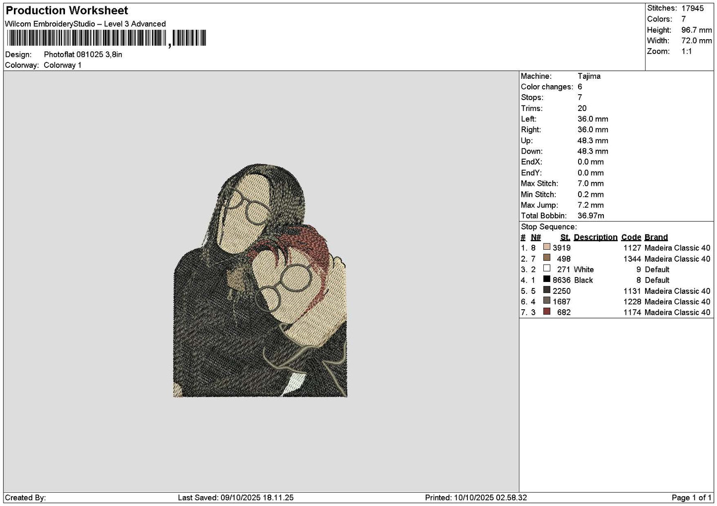Photoembro 0810 Embroidery File 6 sizes