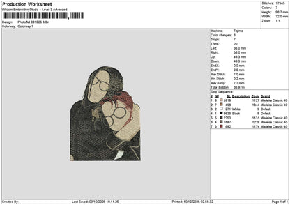 Photoembro 0810 Embroidery File 6 sizes