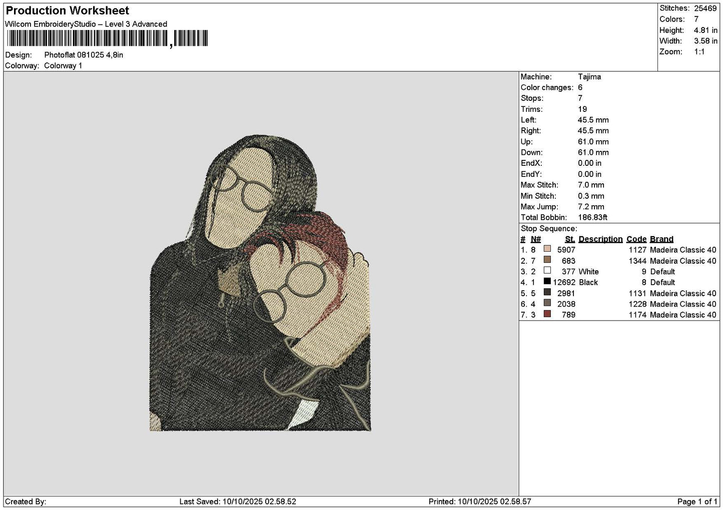 Photoembro 0810 Embroidery File 6 sizes
