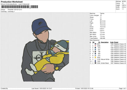 Photoflat 1301 Embroidery File 6 sizes