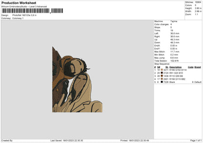 Photoflat 1801 Embroidery File 6 sizes