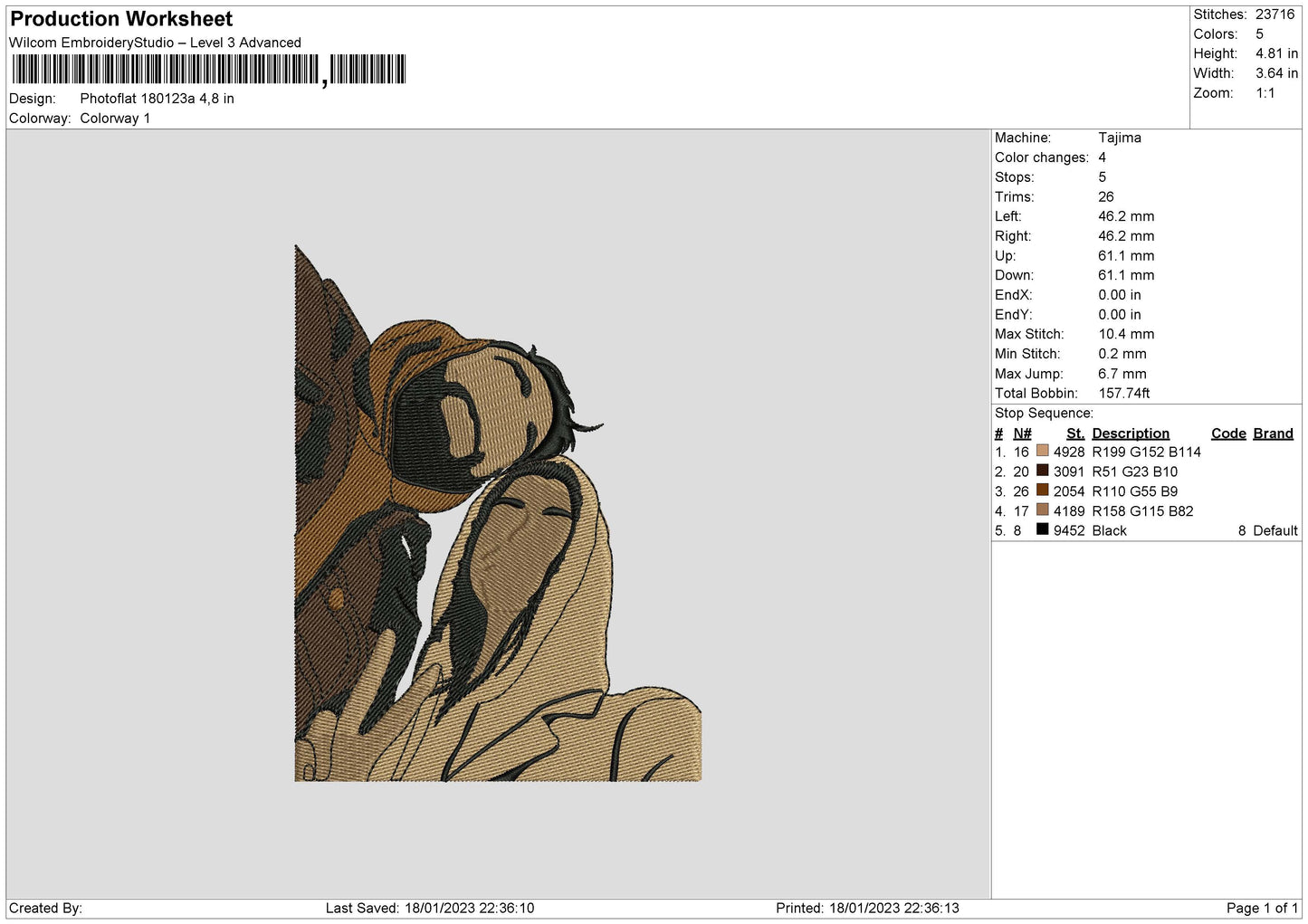 Photoflat 1801 Embroidery File 6 sizes